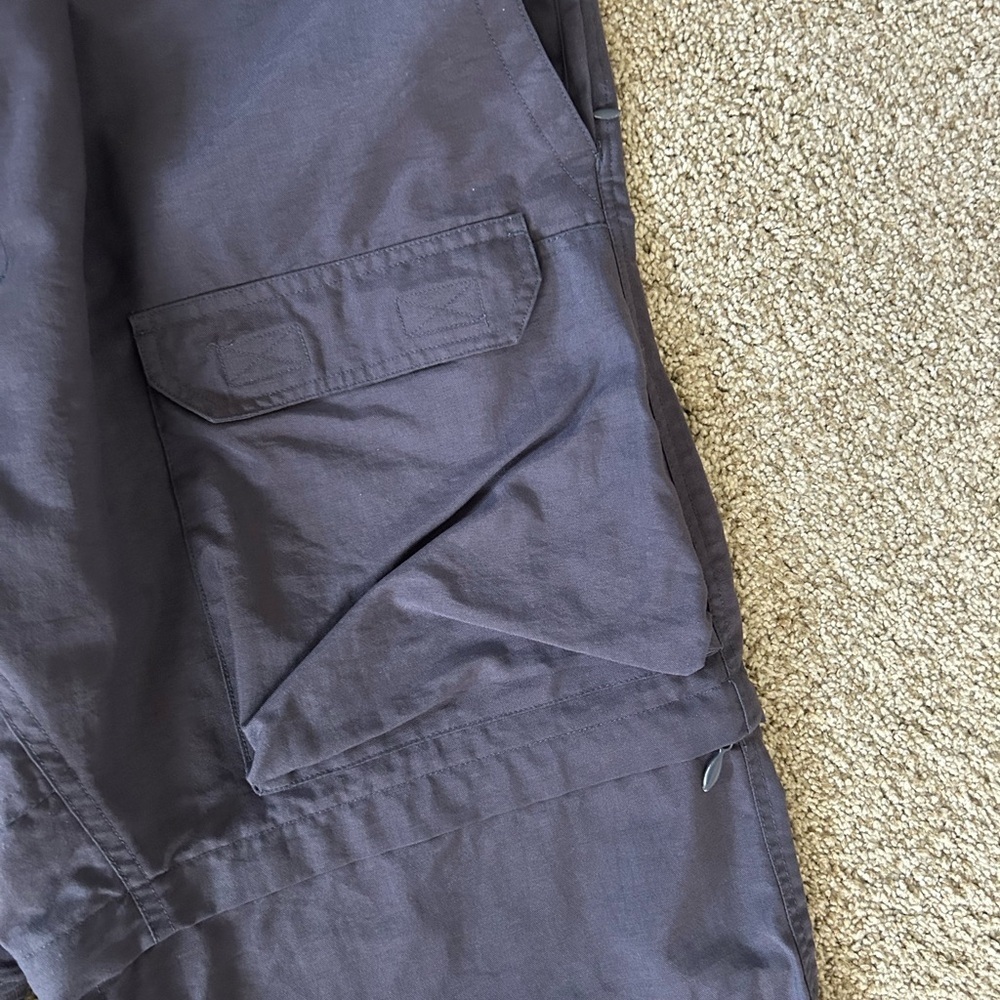 OuterSport men’s zip off hiking cargo pants. Elastic waist w belt. Nylon. Cargo - Picture 4 of 13
